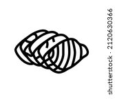 sashimi salmon line icon vector. sashimi salmon sign. isolated contour symbol black illustration