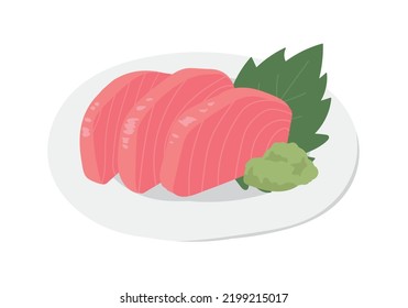 sasimi tuna fresh raw food 
