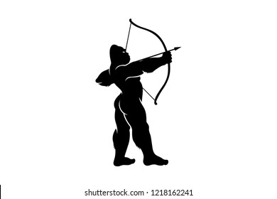 Sasquatch (Big Foot) as a Archer