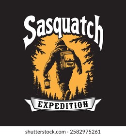 Sasquatch Expedition Funny Bigfoot design, scalable, can be used for anything.