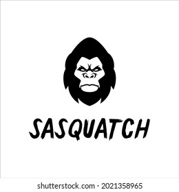 Sasquatch Face Logo With Masculine Design Style