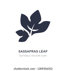 sassafras leaf icon on white background. Simple element illustration from Nature concept. sassafras leaf icon symbol design.