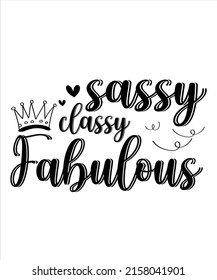 Sassy Classy Fabulous Crown Queen Birthday Awesome Party Celebration Cards