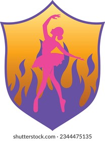 Sassy flamming girl or dancing girl in flames, girl dancing in fire
