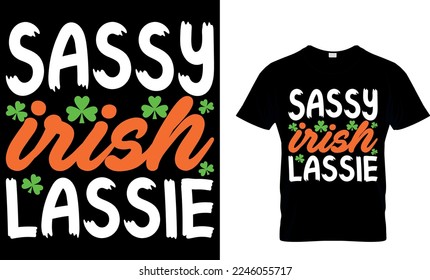 Lassie irlandesa fresca. Diseño de camisetas de San Patricio. diseño de camisetas de san patrick, diseño de camisetas de san patrick