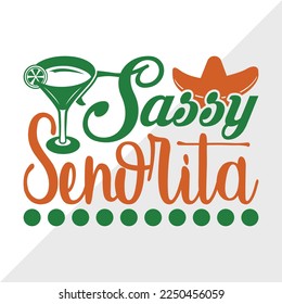 Sassy Senorita SVG Printable Vector Illustration