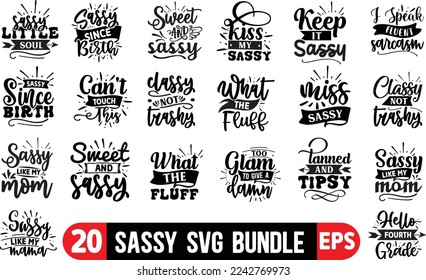 Paquete SVG Sassy, Diseño SVG Sassy