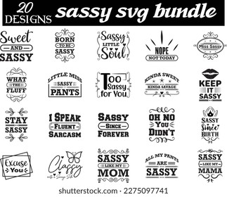 SASSY SVG BUNDLE, SASSY SVG DESIGN