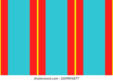 Saster background fabric vertical, scrapbook textile pattern lines. Sross texture vector stripe seamless in red and yellow colors palette.