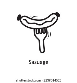 Ilustración de diseño de iconos de contorno vectorial de escaparate. Símbolo de comida y bebida sobre fondo blanco archivo EPS 10