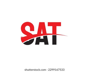 SAT Letter Initial Logo Design Vector Illustration