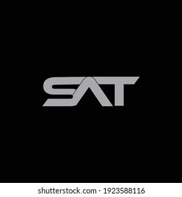 Sat Letter Logo Design For Company 
