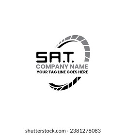 SAT letter logo vector design, SAT simple and modern logo. SAT luxurious alphabet design  