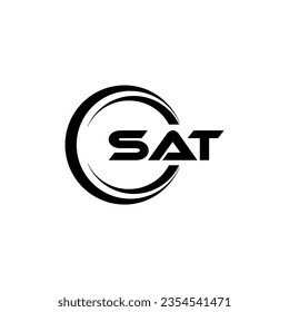 SAT Logo Design, Inspiration for a Unique Identity. Modern Elegance and Creative Design. Watermark Your Success with the Striking this Logo.