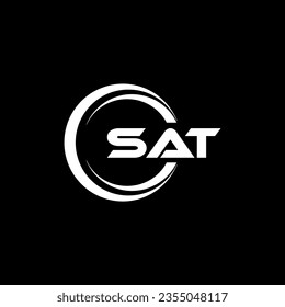 SAT Logo Design, Inspiration for a Unique Identity. Modern Elegance and Creative Design. Watermark Your Success with the Striking this Logo.