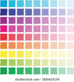 Sat of many multi-colored. Gradient palette