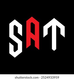 SAT moderno vetor logotipo design