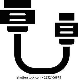 Sata Cable Vector Icon Design Illustration
