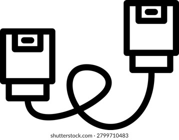 SATA Connector Vector Design Icon Style