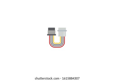 Sata icon in trendy flat style isolated on white background vector illustration
