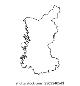 Satakunta map, region of Finland. Vector illustration.