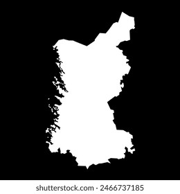 Satakunta map, region of Finland. Vector illustration.