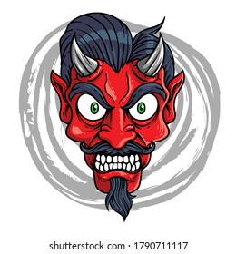 satan / devil head for horror theme