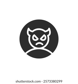 satan evil icon web design in vector