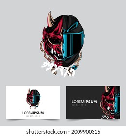 Satan Helmet Rider Macot Logo