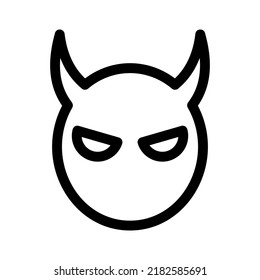 satan icon or logo isolated sign symbol vector illustration - high quality black style vector icons

