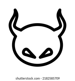 satan icon or logo isolated sign symbol vector illustration - high quality black style vector icons
