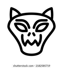 satan icon or logo isolated sign symbol vector illustration - high quality black style vector icons
