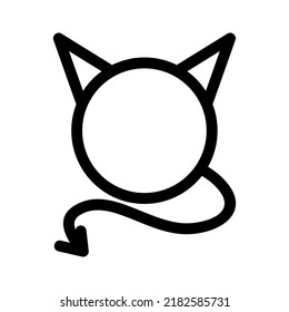 satan icon or logo isolated sign symbol vector illustration - high quality black style vector icons
