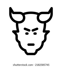 satan icon or logo isolated sign symbol vector illustration - high quality black style vector icons
