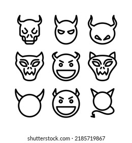 satan icon or logo isolated sign symbol vector illustration - Collection of high quality black style vector icons
