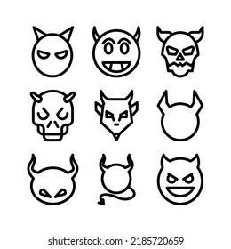 satan icon or logo isolated sign symbol vector illustration - Collection of high quality black style vector icons
