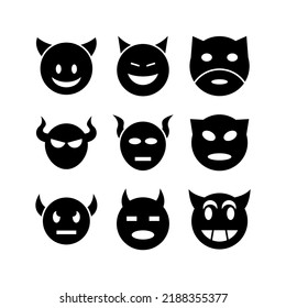 satan icon or logo isolated sign symbol vector illustration - high quality black style vector icons
