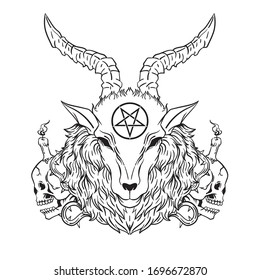 Sigil Of Lucifer Icon Sticker Or Tshirt Print Design Illustration In Gothic  Style Isolated On White Background Vector Eps 10 Stock Illustration   Download Image Now  iStock