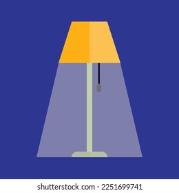 die Stehlampe ist ein glänzender Illustrator 