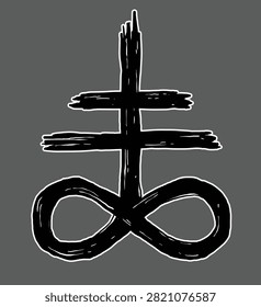 Satanic Cross, Leviathan Cross Illustration