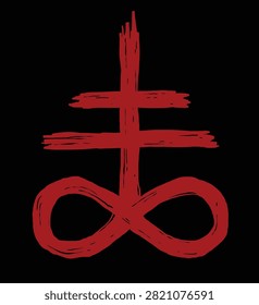 Satanic Cross, Leviathan Cross Illustration