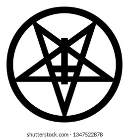 666 Satanic Pentagram Clipart Stock Vector (Royalty Free) 1347515111 ...