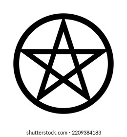 Satanic Star. Halloween Illustration. Halloween icon for decorations