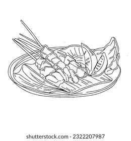 conjunto de vectores de ilustraciones de doodles dibujadas a mano por satay