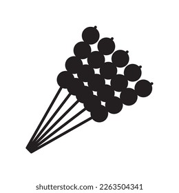 satay icon vector illustration logo design