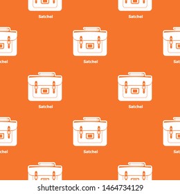 Satchel bag pattern vector orange for any web design best