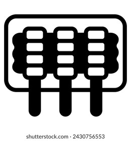 Sate icon illustration for web, app, infographic, etc