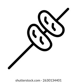 Sate icon on white background vector
Vector Thai food icon