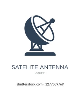 satelite antenna icon vector on white background, satelite antenna trendy filled icons from Other collection, satelite antenna vector illustration