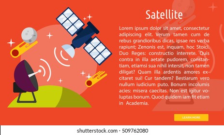 Satelite Conceptual Banner